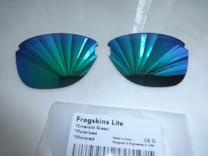 処分価格！ Frogskins Lite フロッグスキンライト用 カスタム偏光レンズ 　GREEN　Color Polarized 新品 オークリー