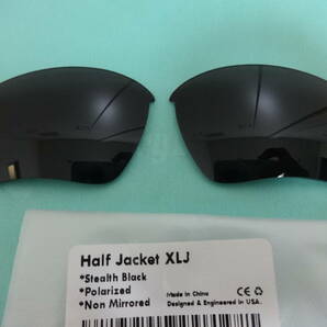 処分価格！！！★オークリー ハーフジャケット 1.0 XLJ用 カスタム偏光レンズ BLACK Color Polarized 新品 Half Jacket 1.0 XLJの画像1