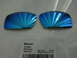 処分価格！オークリー ガスカン用 カスタム偏光レンズ　GASCAN 　ICE BLUE Color Polorized 