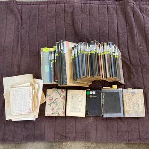  rare article Taisho ~ Showa era the first period Okamoto . one diary railroad time s manuscript etc. poetry novel manuscript large amount set adjustment goods Japan war front war after materials antique 