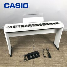 1202【直接引取限定/配送不可】 CASIO カシオ Privia PX-S1000 WE ホワイト 電子ピアノ 2019年製 88鍵 鍵盤楽器 スタンド付き_画像1