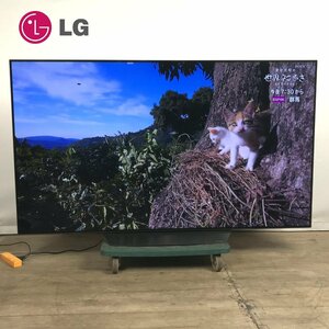 1202【直接引取限定/配送不可】 LGエレクトロニクス 有機ELカラーテレビ OLED65B8PJA 65V型 2018年製 B-CASカードなし リモコン付き