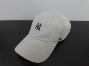 47BRAND 47ブランド フォーティセブン NY ヤンキース OSFA GENUINE MERCHANDISE キャップ 帽子 オフホワイト 激安１円スタート