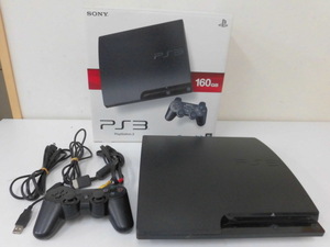 SONY ソニー PS3 PlayStation3 CECH-3000A ブラック 160GB 初期化済み 激安1円スタート