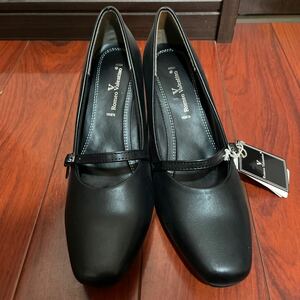 Romeo Barentin Pumps 24,5㎝ eee ☆ Поездка на черный черный цвет