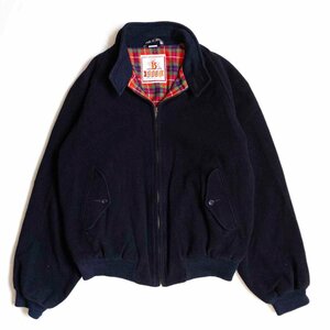 【希少モデル】 BARACUTA 【G9 スウィングトップ ハリントンジャケット】 【ウール×カシミヤ】40 バラクータ ネイビー 2312355