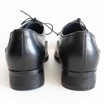 【未使用品】REGAL【ストレートチップ レザーシューズ】25cm リーガル ブラック ビジネスシューズ 革靴 日本製 y2311175_画像4