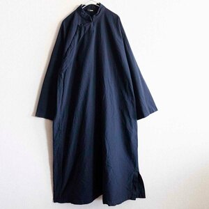 【美品】COMME des GARCONS 【 2020SS/チャイナワンピース】S 製品染めネイビー コムコム コムデギャルソン 2402170