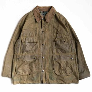 【サイズ46/4ポケ】 BARBOUR 【80s/4フラップポケット/BEDALE JACKET】2クラウン オイルド ビデイル ジャケット 4ポケット 80年代 2311201