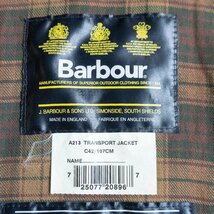 【希少】 BARBOUR 【A213 TRANSPORT JACKET 】C42 トランスポート オイルドジャケット 2402467_画像5