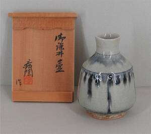 [ genuine work ]{ "hu" pot } Kato ... deep . also box dragon kiln day exhibition vase 