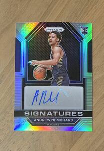 2022-23 panini prizm signatures silver andrew nembhard RC Auto