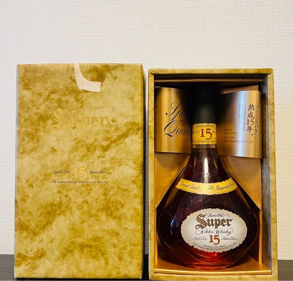 終売品 未開栓古酒スーパー ニッカ15年 Rare Old Super Nikka Whisky15Year 箱付き