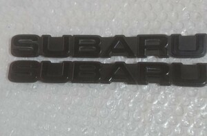 スバル SUBARU エンブレム 2枚セット 黒