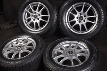 ★バリ山 195/65R15 ブリヂストン REVO GZ スタッドレス PCD100 WILL VSアリオンウィッシュカローラスポーツカルディナプリウスプレミオ等_画像1