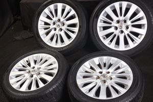 ★バリ山 235/50R18 トヨタ純正アルミ 国産DUNLOP ENASAVE RV505,SP SPORT LM705 ラジアル4本セット アルファード、ヴェルファイア等