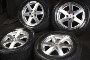 ★バリ山 195/65R15 スバル純正オプション SAAアルミ 国産TOYO ラジアル 4本セット インプレッサスポーツG4アネシス等