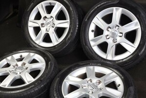 ★バリ山 205/55R16 アウディ純正アルミ PIRELLI P1 ラジアル 4本セット AUDI A3A4A6TT