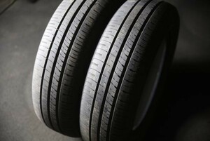 ★バリ山 185/65R15 国産ダンロップ 2018年製 DUNLOP ENASAVE EC204 ラジアル 2本セット 21-4-2