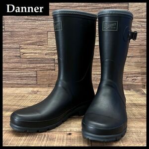 送無 希少 廃盤 完売品 新品 Danner ダナー D123035 TUMALO 長靴 屈曲性抜群 天然 ゴム ラバー レイン ブーツ 黒 ユニセックス 25.0 ④