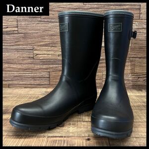 送無 希少 廃盤 完売品 新品 未使用品 Danner ダナー D123035 TUMALO ツマロ 長靴 屈曲性抜群 天然 ゴム ラバー レイン ブーツ 黒 27.0 ①