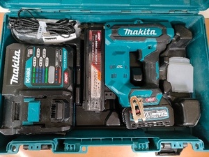 マキタ(Makita) 充電式仕上釘打 40Vmax2.5Ah バッテリ・充電器・ケース付 FN001GRD(FN001G) モータ異音無し 動作確認済みです
