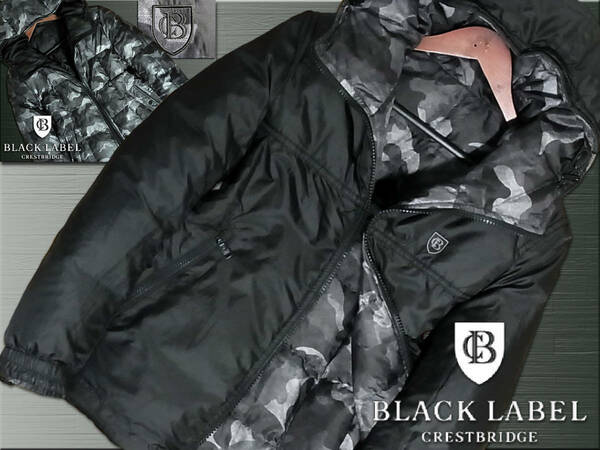 超お得な逸品！BLACK＆カモ　リバーシブル　ダウンジャケット　サイズM▼ブラックレーベルクレストブリッジ　BLACK LABEL CRESTBRIDGE