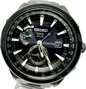 1円〜 Y SEIKO セイコー アストロン 7X52-0AA0 メンズ ソーラー デイト GPS チタン 付属品 箱 取扱説明書 時計 92133181