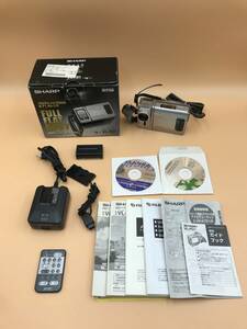 A9713○SHARP シャープ デジタルビデオカメラ MiniDV VL-FD1 ACアダプター UADP-0311TAZZ バッテリー VR-BL74 リモコン G0079TA 付属多数