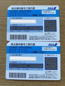 ◆送料無料◆ ANA 株主優待券 2枚 期限2024.5.31