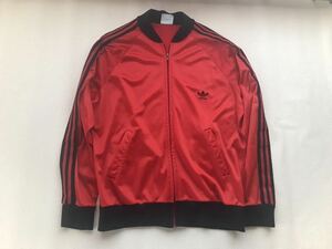 アディダスadidas製ATP ジャージUSA製　トラックジャケットヴィンテージ 70s 80s ビンテージ Lサイズ　赤×黒