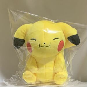 マイピカチュウ MY PIKACHU ぬいぐるみ ポケモン ポケモンセンターオリジナル F1223 758010 たれ耳 にっこり 笑顔 もぐもぐ まんぷく メス