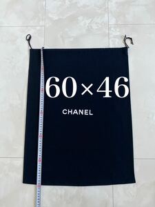 未使用 60cm×46cm CHANEL バッグ用 付属品 シャネル ロゴ 巾着 ポーチ 保存袋 布袋 非売品