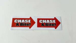 CHASE&Bite! ステッカー チェイスアンドバイト エリア ミノーイング MAT 重田佑馬 エリアミノーイング 管釣り エリアトラウト 1