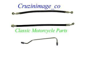 【CI-Z1BHS】72-77.カワサキ.Z1.Z900.F.ブレーキホース.3PC