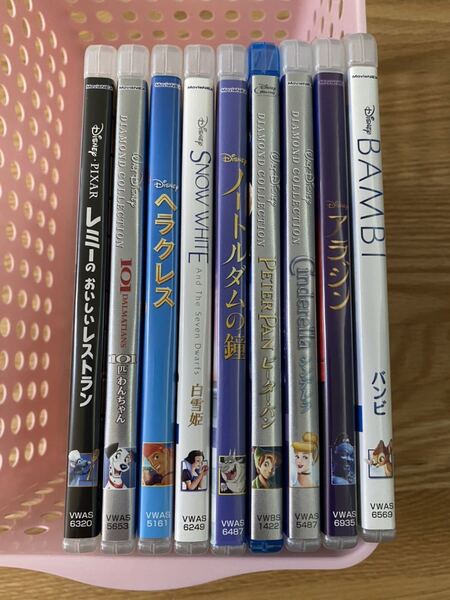 ディズニー　レミー　など　純正ケース　付き　DVD 9点セット　タイトル変更自由　国内正規品　未再生　ディズニーグッツ　サービス