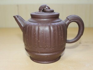 ▲は-950 急須　茶器　未使用　在銘　和食器　箱なし　高さ12cm最大幅14cm口径5cm重さ280g