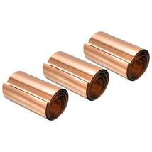 銅箔ロールシート 0.01x100x1000 mm 純銅箔ロール 銅ストリップ クラフト 電気修理 接地用 3個_画像1