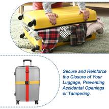 荷物ストラップ スーツケースベルト ポリエステル 調整可能 トラベルパッキングバッグ用 クロージャ識別用 5 cm x 1.8 M グりーン_画像5