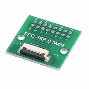 FFC FPC PCBコンバーターボード 16Pソケット 側0.5 mm 背面1.0 mm DIP2.54 mm LCD 3DプリンターカメラDVD