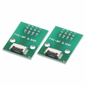 FFC FPC PCBコンバーターボード 8Pソケット 側0.5 mm 背面1.0 mm DIP2.54 mm LCD 3DプリンターカメラDVD TVラップトップ用