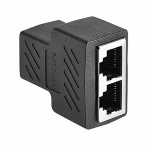 RJ45スプリッターアダプタ 1メス-2メスLANネットワーク 8P8C Cat5 Cat6用