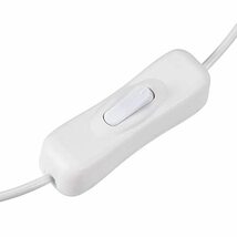 オン/オフスイッチ付きUSBケーブル USBオス-メス延長ケーブル LEDデスクランプ LEDストリップ用 ホワイト 長さ1_画像5