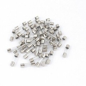 チューブヒューズ 250V 2A クイックブローガラス ヒューズ管 5x20 mm 50個