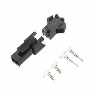 20 Pairs 2.5mm 2 Pin Black Plastic Male Female JST-SM Housing Crimp Terminal Connector