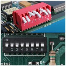 ディップスイッチ レッド DIP スイッチ 1 位置 回路 ブレッドボード 用 PCB 10個入り_画像4