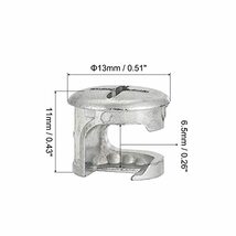 カムロックナット 13 x 11 mm ジョイントコネクタロックナット 家具接続カム継手 家具用_画像2