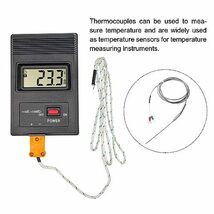 K型熱電対温度センサープローブ ステンレス鋼 1.5 x 100 mm 2 Mワイヤー 0-1000°C_画像4