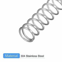 圧縮バネ 304ステンレス鋼 3 mm外径 0.2 mmワイヤーサイズ 40 mm自由長さ シルバートーン 5個_画像4