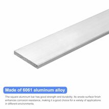 アルミ角フラットバー アルミ角棒 6061アルミニウム平板 T6511固体 新しいミルストック 2個 6 x 50 x 254 mm_画像3